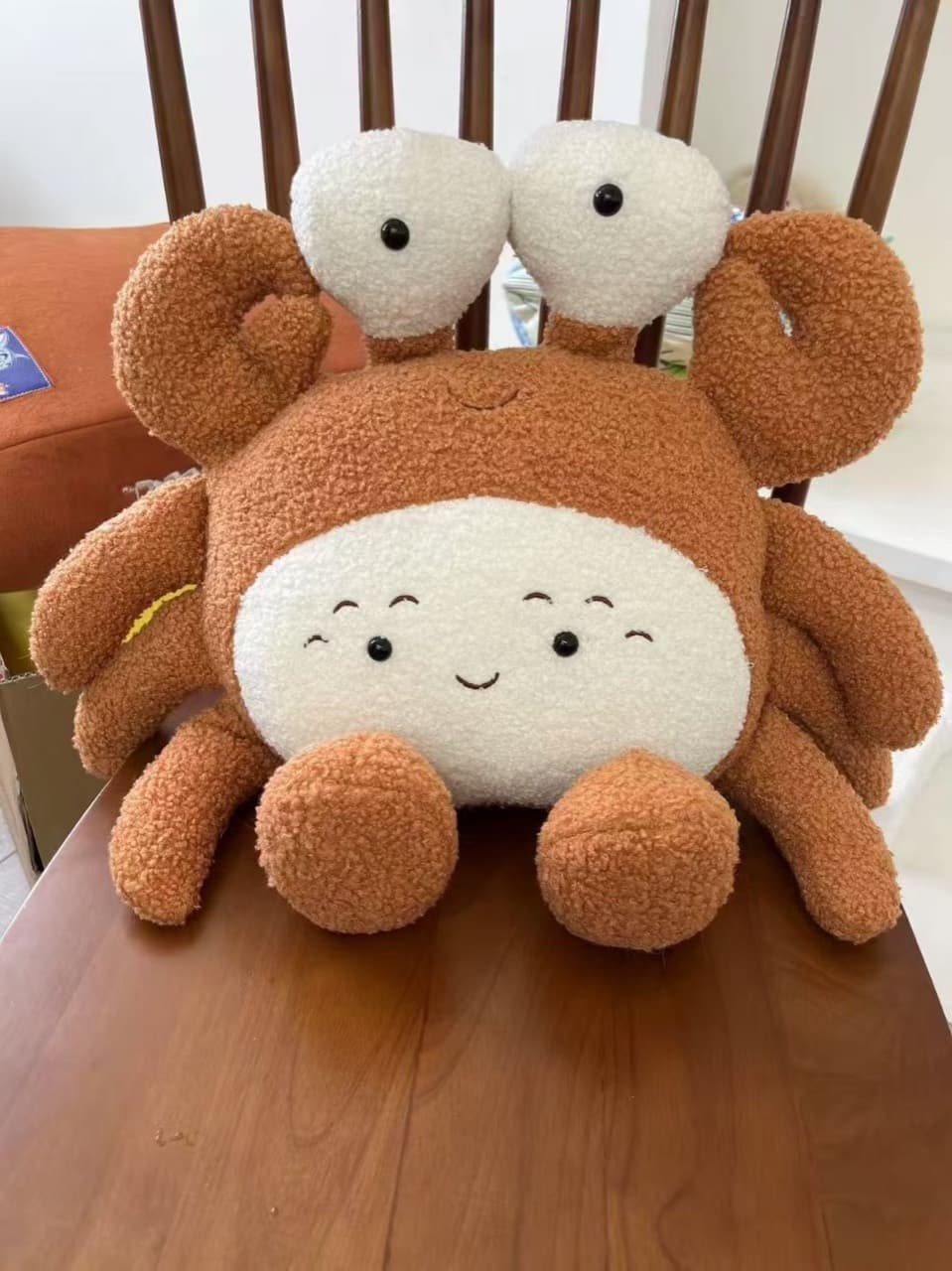 Custom crab plush pillow cushion soft toy