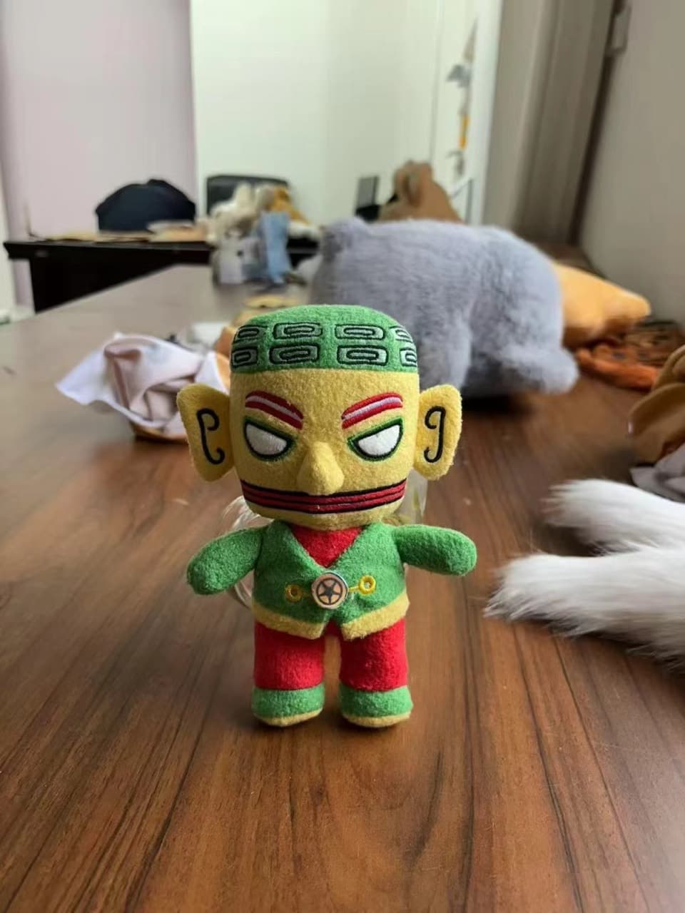 Custom character plush figure made from client artwork
